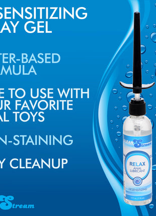 Cleanstream Relax Desensitizing Anal Lube With Injector Kit - 4 Oz