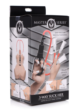 3-way Suck Her Nipple And Clit Pump System