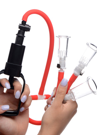 3-way Suck Her Nipple And Clit Pump System