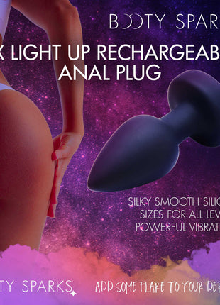 7x Light Up Rechargeable Anal Plug - Large