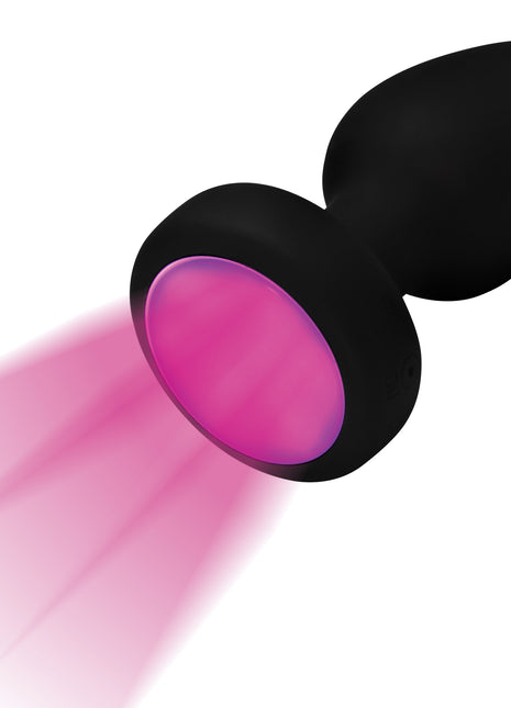 7x Light Up Rechargeable Anal Plug - Small