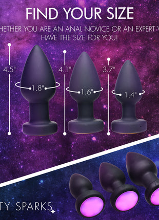 7x Light Up Rechargeable Anal Plug - Small