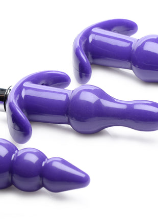 Thrill Trio Anal Plug Set - Purple