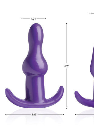 Thrill Trio Anal Plug Set - Purple