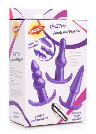 Thrill Trio Anal Plug Set - Purple