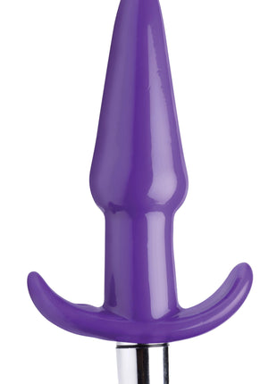 Smooth Vibrating Anal Plug - Purple