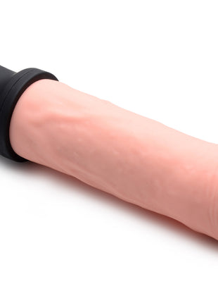 8x Auto Pounder Vibrating And Thrusting Dildo With Handle - Beige