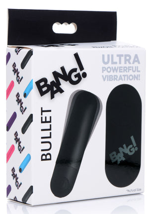 Vibrating Bullet With Remote Control - Black