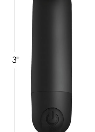 Vibrating Bullet With Remote Control - Black