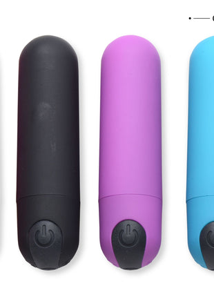 Vibrating Bullet With Remote Control - Black
