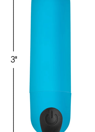 Vibrating Bullet With Remote Control - Blue