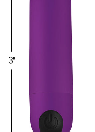 Vibrating Bullet With Remote Control - Purple