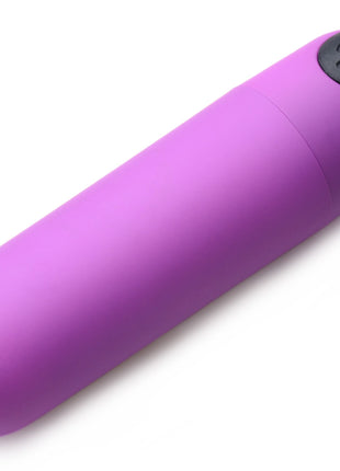 Vibrating Bullet With Remote Control - Purple