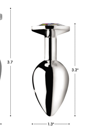 Rainbow Prism Gem Anal Plug - Large