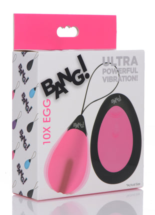 10x Silicone Vibrating Egg - Pink