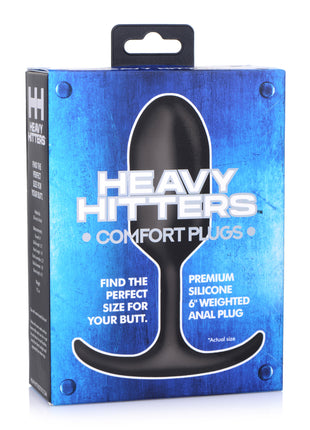 Premium Silicone Weighted Anal Plug - Large