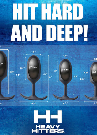 Premium Silicone Weighted Anal Plug - Large