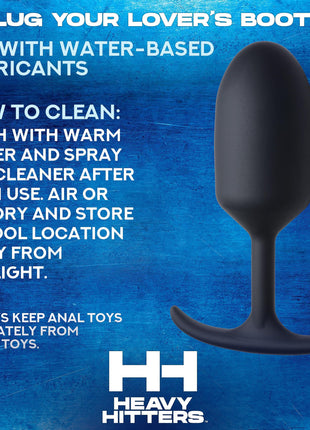 Premium Silicone Weighted Anal Plug - Large