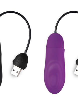 7x Pulsing Rechargeable Silicone Vibrator - Black