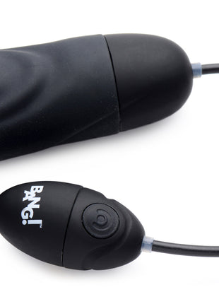 7x Pulsing Rechargeable Silicone Vibrator - Black