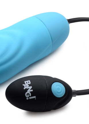 7x Pulsing Rechargeable Silicone Vibrator - Blue