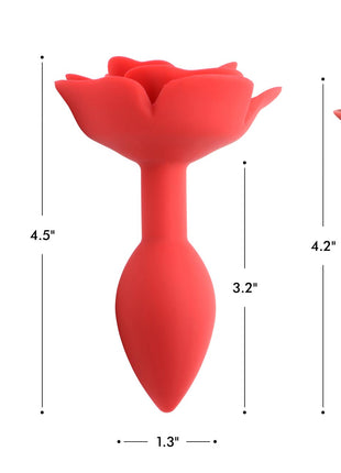 Booty Bloom Silicone Rose Anal Plug - Large