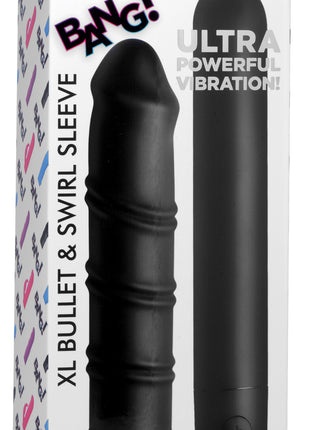 Xl Silicone Bullet And Swirl Sleeve