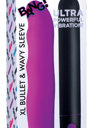 Xl Silicone Bullet And Wavy Sleeve