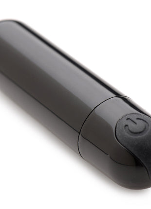 10x Rechargeable Vibrating Metallic Bullet - Black