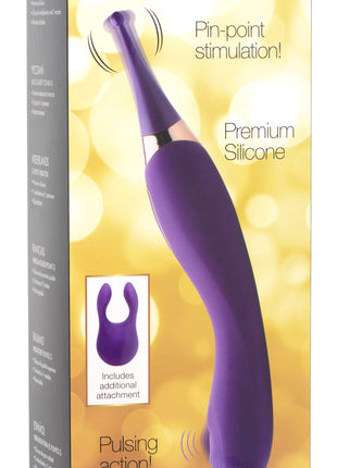 Pulsing G-spot Pinpoint Silicone Vibrator With Attachments