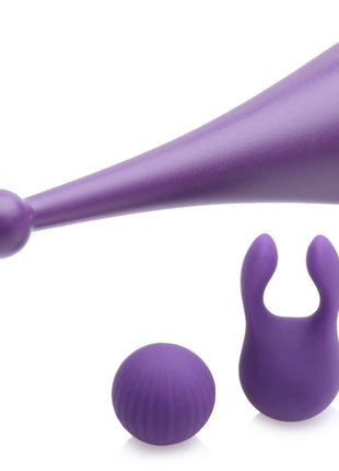 Pulsing G-spot Pinpoint Silicone Vibrator With Attachments