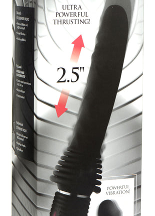 10x Silicone Vibrating And Thrusting Dildo
