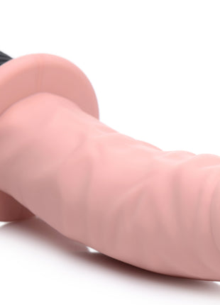 Power Pounder Vibrating And Thrusting Silicone Dildo - Light