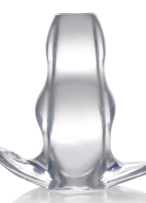 Clear View Hollow Anal Plug - Medium
