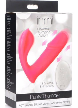 Panty Thumper 7x Thumping Silicone Vibrator With Remote Control