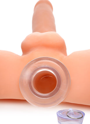 Ass Bung Clear Hollow Anal Dilator With Plug - Large