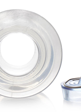 Ass Bung Clear Hollow Anal Dilator With Plug - Large