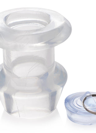 Ass Bung Clear Hollow Anal Dilator With Plug - Large