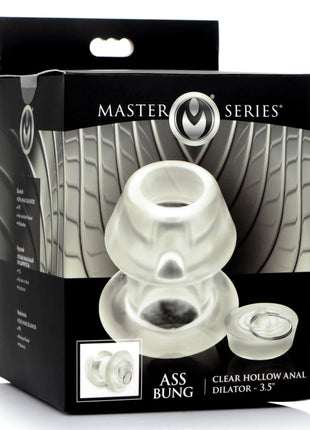 Ass Bung Clear Hollow Anal Dilator With Plug - Large