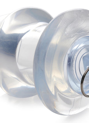 Ass Bung Clear Hollow Anal Dilator With Plug - Large