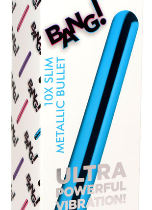 10x Slim Metallic Bullet - Blue
