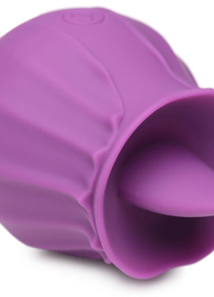 Bloomgasm Wild Violet 10x Silicone Clit Licking Stimulator - Purple