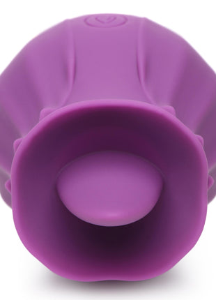Bloomgasm Wild Violet 10x Silicone Clit Licking Stimulator - Purple
