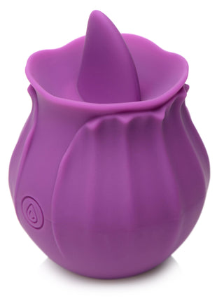 Bloomgasm Wild Violet 10x Silicone Clit Licking Stimulator - Purple