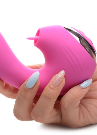 10x Licking G-throb Rechargeable Silicone Vibrator
