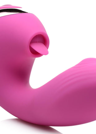10x Licking G-throb Rechargeable Silicone Vibrator