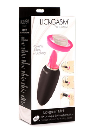 Lickgasm Mini 10x Silicone Licking And Sucking Stimulator