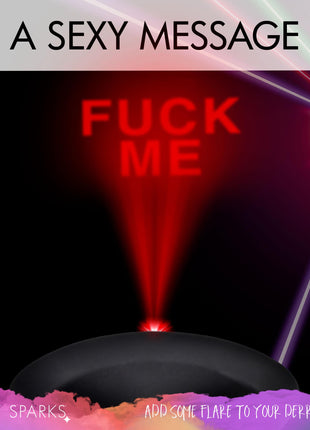 28x Laser Fuck Me Silicone Anal Plug With Remote Control - Large