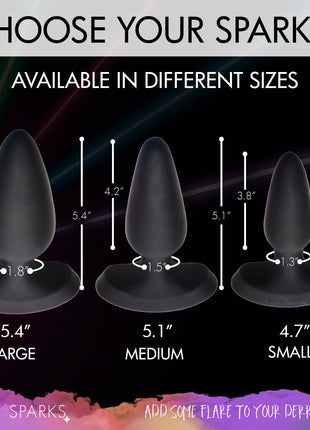 28x Laser Fuck Me Silicone Anal Plug With Remote Control - Large