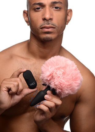 Vibrating Silicone Anal Plug With 3 Interchangeable Tails